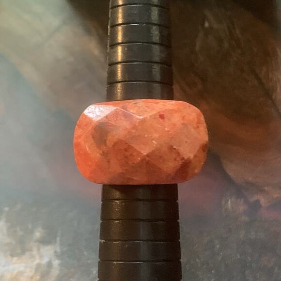 Red Jasper Statement Ring Size 9 - Picture 8 of 9